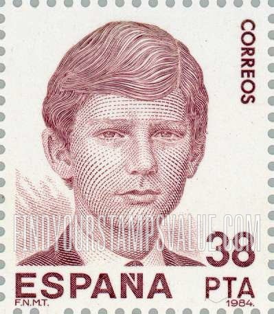 FindYourStampsValue: Espana β84 (Spanish Royal Family): Prince of Asturias Felipe de Borbon
