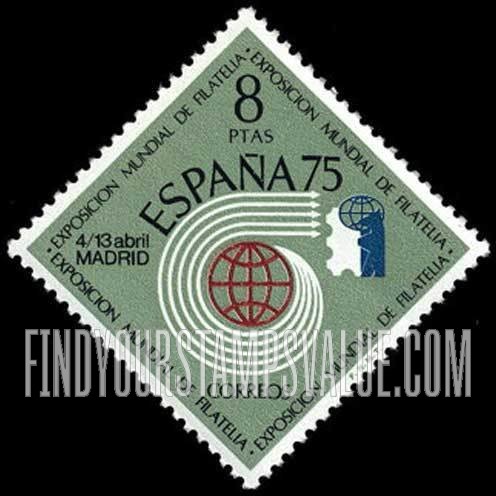 FindYourStampsValue: Emblem, globe and arrows