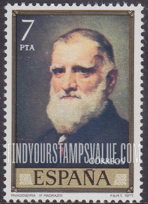 FindYourStampsValue: Federico Madrazo (1815-94) Portraits: Rivadeneyra