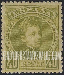 FindYourStampsValue: King Alfonso XIII