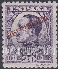 FindYourStampsValue: Revolutionary Issues Madrid Issue: King Alfonso XIII