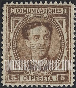 FindYourStampsValue: Kingdom: King Alfonso XII