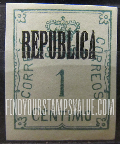 FindYourStampsValue: First Barcelona Issue: Numeral