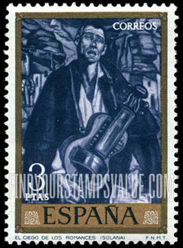 FindYourStampsValue: Gutierrez Solana Paintings: Balladier