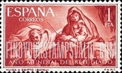 FindYourStampsValue: Flight into Egypt by Francisco Bayeu