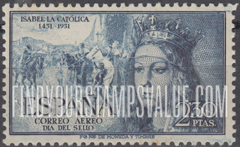 FindYourStampsValue: Air Post: Isabella I