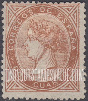 FindYourStampsValue: Kingdom: Isabella II