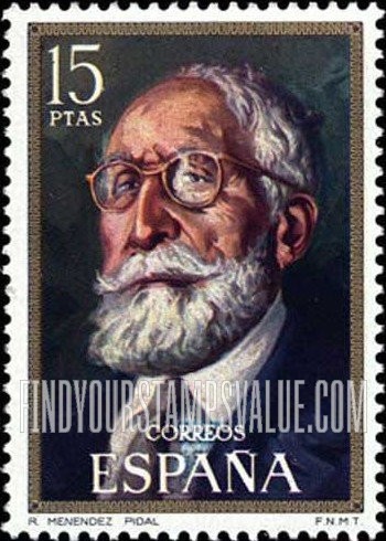FindYourStampsValue: Ramon Menendez Pidal, writer