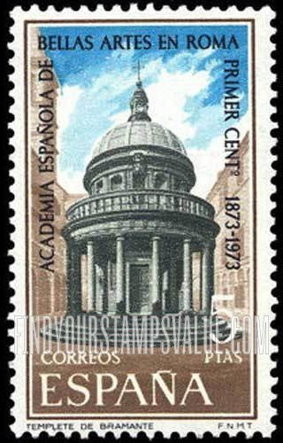 FindYourStampsValue: Templeto, by Bramante, Rome