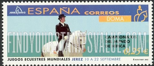 FindYourStampsValue: World Equestrian Games: Dressage (Doma)