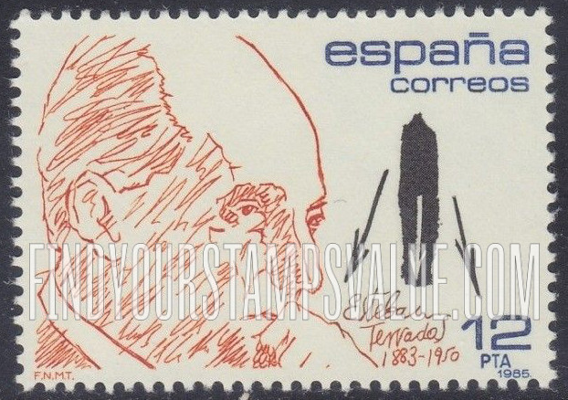 FindYourStampsValue: Famous men: Esteban Terradas (1883-1950), mathematician