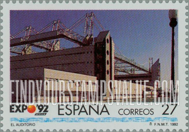 FindYourStampsValue: Expo β92, Seville: Auditorium