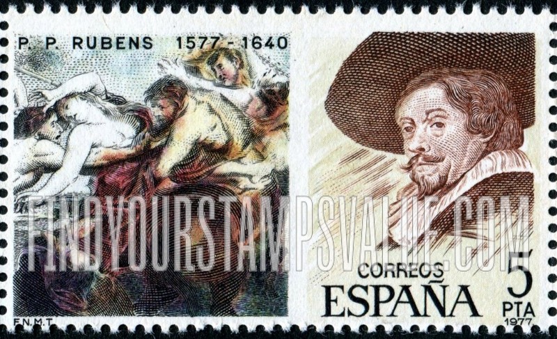 FindYourStampsValue: Rape (detail) and Rubens portrait