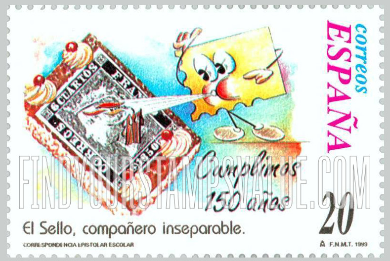 FindYourStampsValue: Letter Writing Type of 1998: “Cumplimos 150 años”