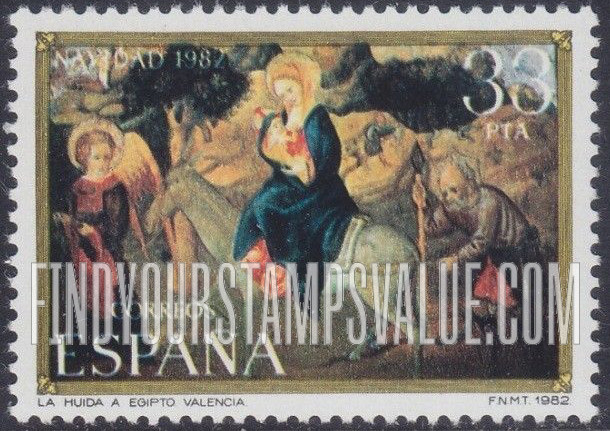 FindYourStampsValue: Christmas 1982: Flight into Egypt