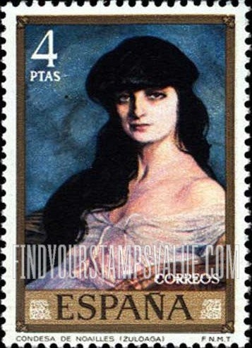 FindYourStampsValue: Zuloaga Paintings: Countess of Noailles