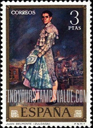FindYourStampsValue: Zuloaga Paintings: Juan Belmonte