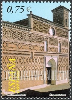 FindYourStampsValue: UNESCO World Heritage Sites: Architectural details of Santa Maria Church, Tobed