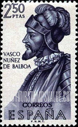 FindYourStampsValue: Builders of the New World: Vasco Nuñez de Balboa