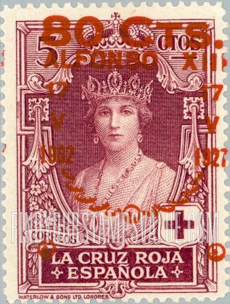 FindYourStampsValue: Semi-Postal: Coronation Silver Jubilee, Queen Victoria Eugénia