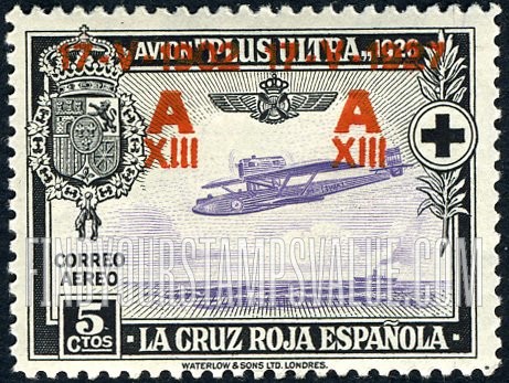 FindYourStampsValue: Semi-Postal: Coronation Silver Jubilee, Ramon Franco’s Plane Plus Ultra
