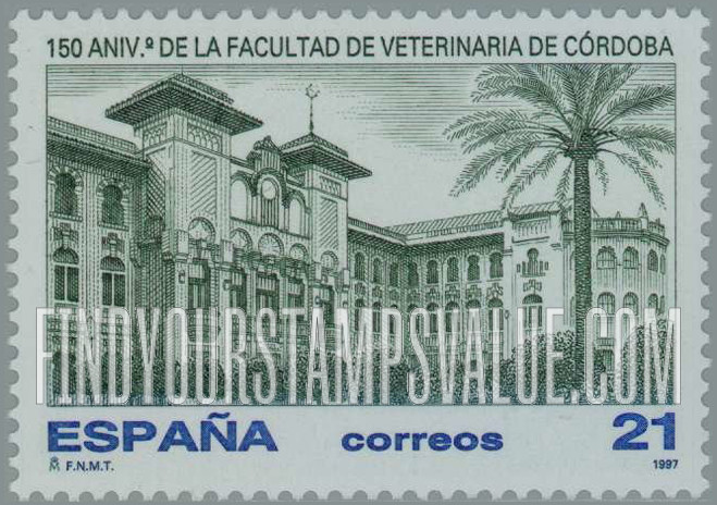 FindYourStampsValue: Veterinary College, Cordoba, 150th Anniversary