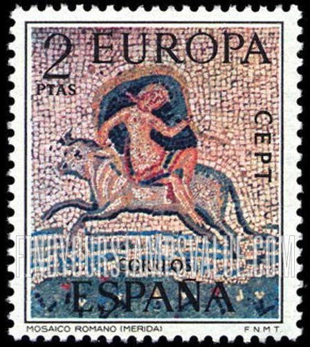 FindYourStampsValue: Europa Issue: Europa, Roman Mosaic
