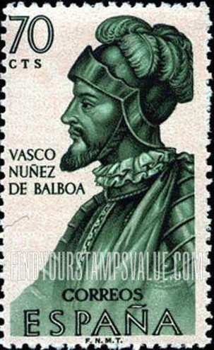 FindYourStampsValue: Builders of the New World: Vasco Nuñez de Balboa
