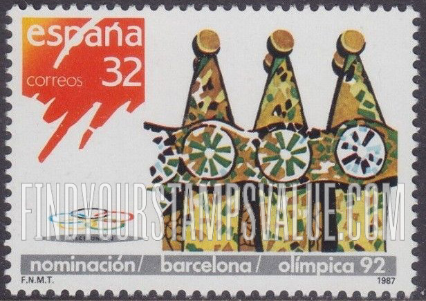 FindYourStampsValue: 1992 Summer Olympics, Barcelona: Casa de Battlo masonry