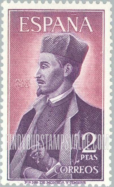 FindYourStampsValue: Daza de Valdes, scientist, 17th cent.