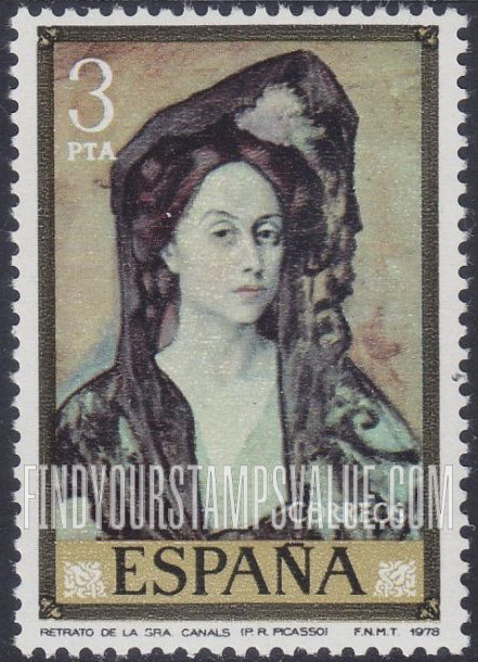 FindYourStampsValue: Picasso Paintings: Señora Canals