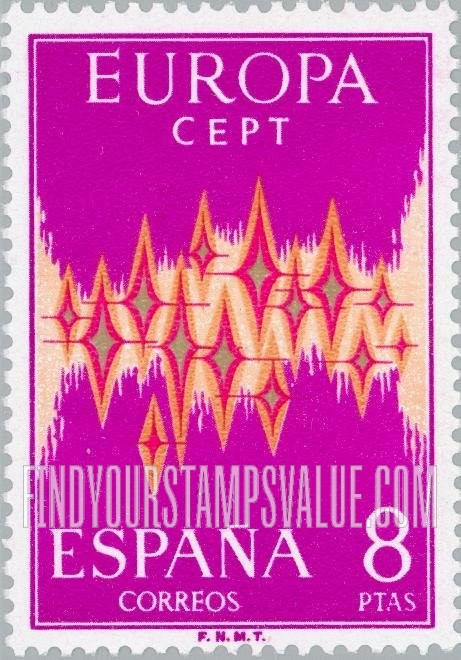 FindYourStampsValue: Europa, 1972