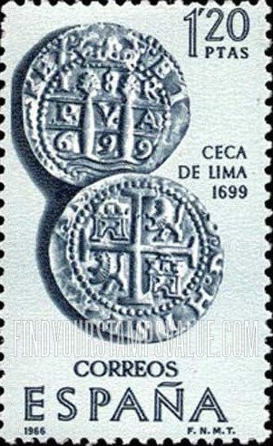 FindYourStampsValue: Builders of the New World: Coins of Lima, 1699