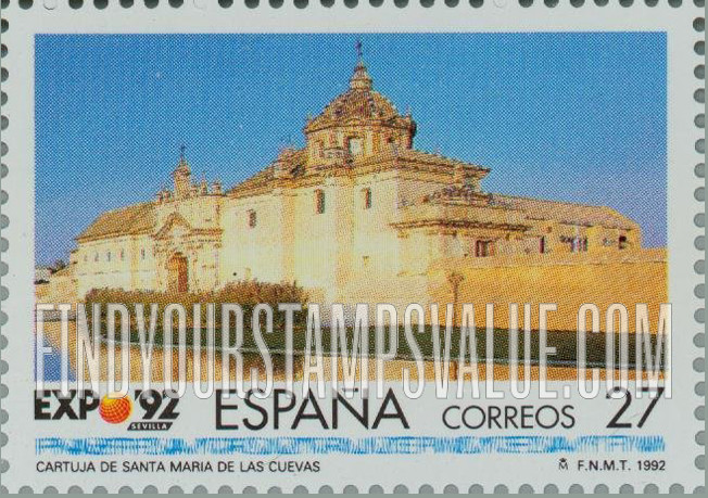 FindYourStampsValue: Expo β92, Seville: Cartuja Monastery