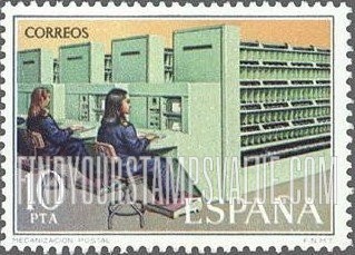 FindYourStampsValue: Postal Service: Automatic letter sorting machine