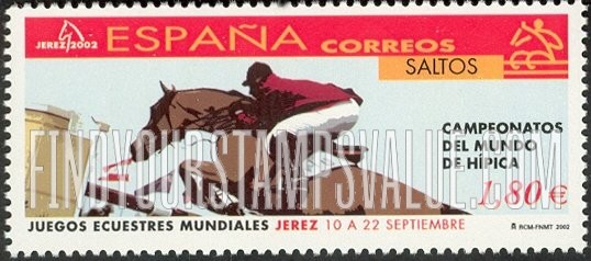FindYourStampsValue: World Equestrian Games: Jumping (Saltos)