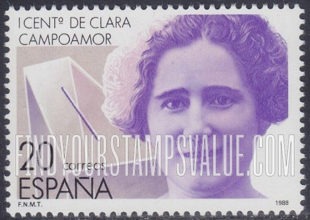 FindYourStampsValue: Clara Campoamor (b. 1888), Suffragette
