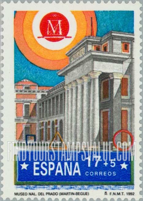 FindYourStampsValue: Semi-Postal: Madrid, European City of Culture, The Prado Museum