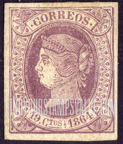 FindYourStampsValue: Kingdom: Isabella II
