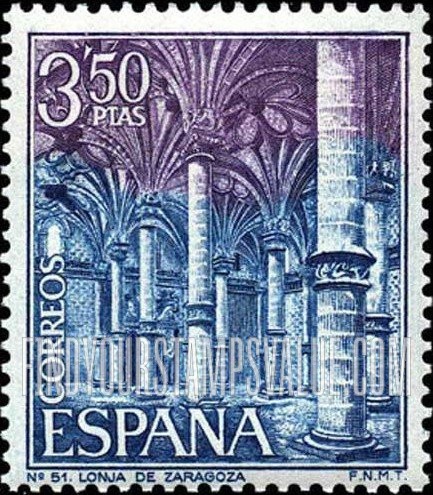 FindYourStampsValue: Tourism: Market (Lonja), Zaragoza
