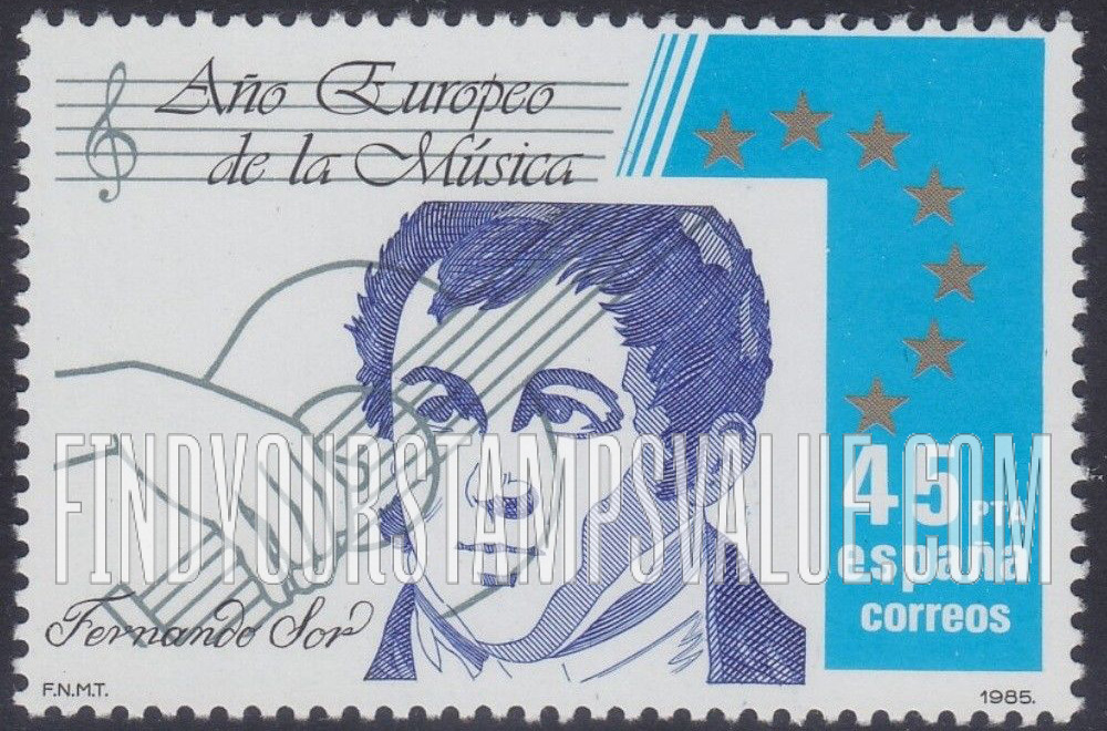 FindYourStampsValue: European Music Year: Fernando Sor, composer