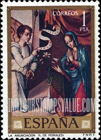 FindYourStampsValue: Morales Paintings: Annunciation
