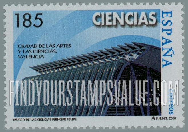 FindYourStampsValue: Valencia, City of Arts and Sciences