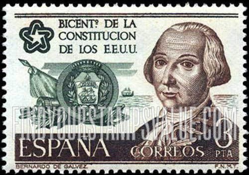 FindYourStampsValue: Bernardo de Galvez, Spanish governor