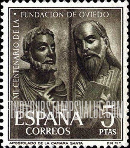 FindYourStampsValue: Apostles from Oviedo Cathedral (sculpture)