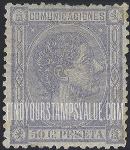 FindYourStampsValue: Kingdom: King Alfonso XII