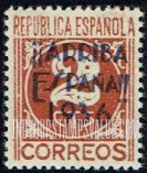 FindYourStampsValue: Revolutionary Overprints, Nationalist (Revolutionary) Forces, San Sebastian, Use in Province of Guipuzcoa: “Republica Espanola”
