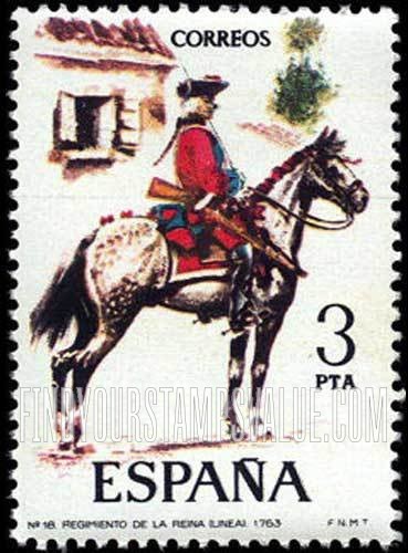 FindYourStampsValue: Queen’s Regiment, 1763