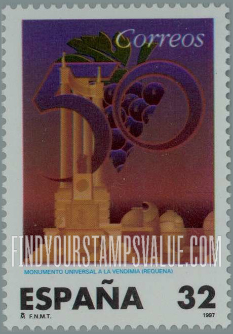 FindYourStampsValue: National monument to honor grape harvesting, Requena