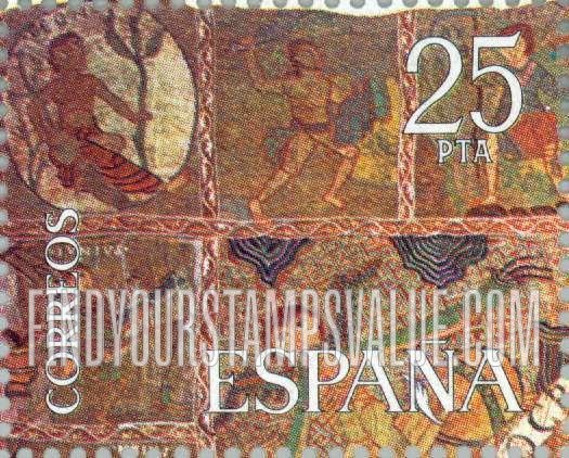FindYourStampsValue: The Creation, Tapestry, Gerona Cathedral